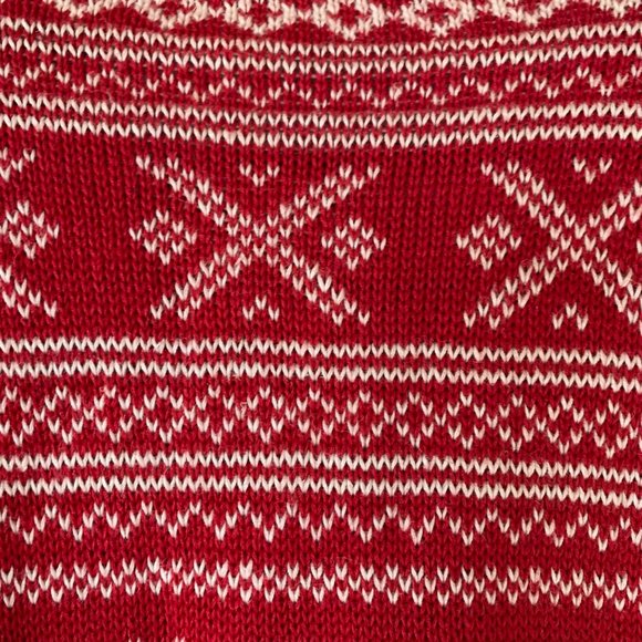 Vintage 80s Birch Brothers Fair Isle Cardigan L Eagles Eye Nordic Sweater Preppy - Picture 6 of 9